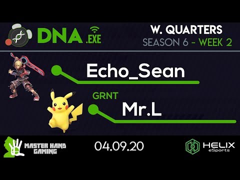 DNA.EXE S6:W2 - Echo_Sean (Shulk) Vs. GRNT | Mr.L (Pikachu) - W Quarterfinals