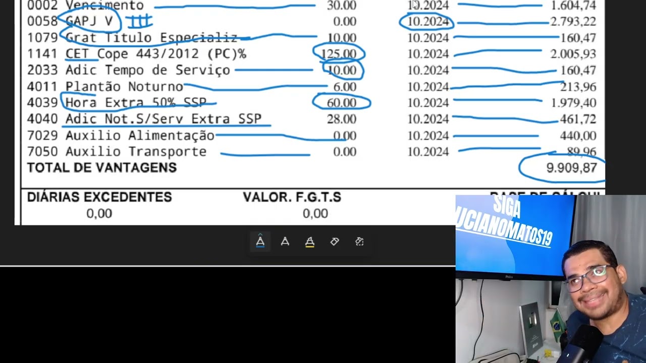 Mostrei o contracheque! Desabafo.