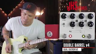 Video thumbnail for JHS Double Barrel V4 - overdrive/distortion pedal demo by RJ Ronquillo by R.J. Ronquillo