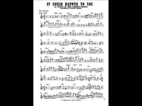 It Could Happend To You(Chad LB  sax solo transcription)#ChadLB
