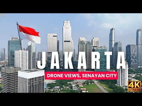 Jakarta, Indonesia 🇮🇩 by Drone [4k], SENAYAN City