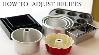 [Eng Sub] 모양과 크기가 다른 팬에 맞게 레시피양 조절하는 방법/ How To Adjust the Recipe to Fit Any pans