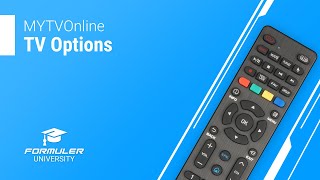 MYTVOnline TV Options