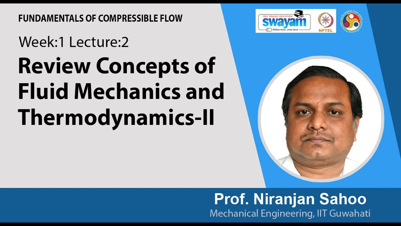 Lec 2: Review Concepts of Fluid Mechanics and Thermodynamics - II