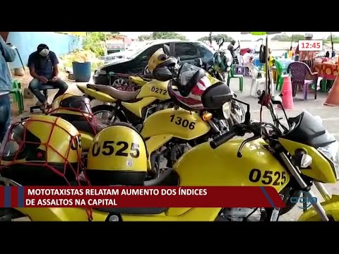 Mototaxistas relatam aumento de índice de assaltos em Teresina 18 01 2021