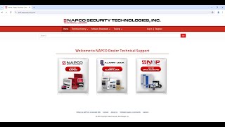 How to Sign Up for the Napco Access Pro, Dealer Technical Support Website