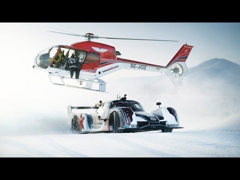 Supercar Drifting Uphill in Snow - Jon Olssons Rebellion R2K - Team Betsafe