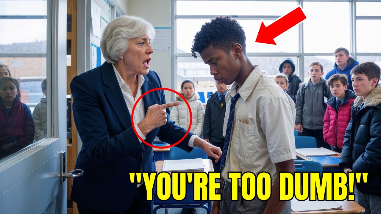 Racist Teacher Humiliates Black Farmer’s Son – Next Day, His Grandfather’s Helicopter Stuns School!