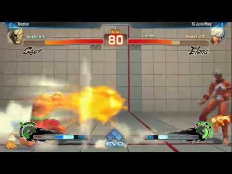 [EVO 2014 USFIV Top 32] Bonchan (Sagat) vs EG Justin Wong (Elena)