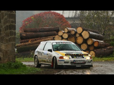 Crash 5 Rally Radków TARMAC Masters 2023 Samulewicz / Miecznikowski Honda Civic V 1.3