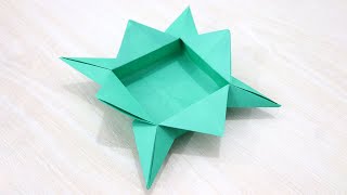 Origami Star Box Tutorial - Origami Container Box with Paper