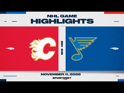 NHL Highlights | Flames vs. Blues - November 11, 2025