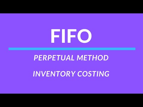 Part of a video titled Inventory costing - FIFO, Perpetual - YouTube