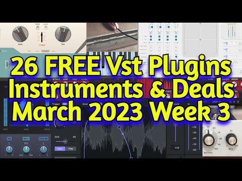26 Best New FREE VST Plugins, Vst Instruments, Sample Packs & Plugin Deals - MARCH 2023 Week 3