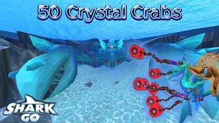 I killed 50 Crystal Crabs in shark go vr.