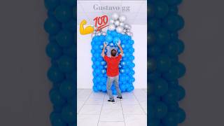 💙 Simple birthday decoration 🥳 Birthday decoration ideas at home ✨ balloon decoration ✨ #balloon