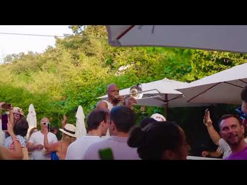 Mister Trombone and DJ Performance Sunset Beach Hamptons NY