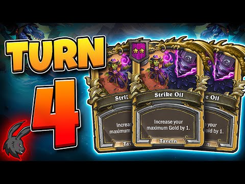 Turn 4 TRIPLE OIL - FULL Greed! | Hearthstone Battlegrounds