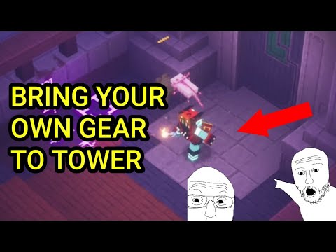 MINECRAFT DUNGEONS: How to bring your own gear to the tower
