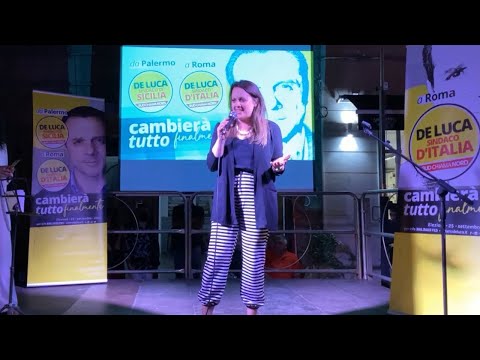 Comizio di Valentina Costantino a Valguarnera (EN) - 20/08/2022