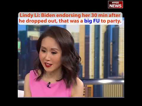 Harris Surrogate Lindy Li: Harris epic $1B disaster, backstabbing, Biden 30min & Obama Delay Endorse