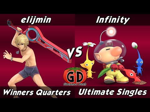 Gourmet Dash #1 - Elijmin (Shulk) vs Infinity (Olimar) Top 24 Winners - Ultimate Singles