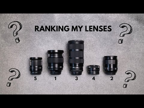 Ranking my 5 MOST USED Fujifilm Lenses of 2024