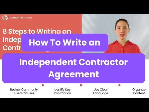 How to Write an Independent Contractor Agreement