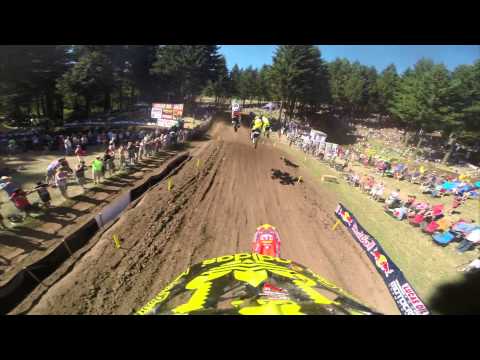 GoPro HD: Cole Seely Lap 1 Moto 2 - Washougal MX Lucas Oil Pro Motocross Championship 2014