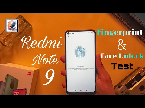 Xiaomi Redmi Note 9(Redmi 10X 4G) Fingerprint scanner & Face Unlock Test