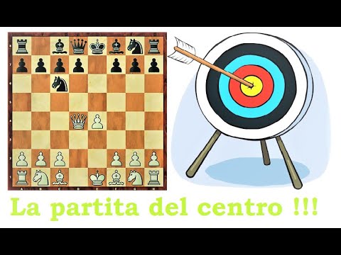L' apertura più complessa negli scacchi !!! La partita del centro !!!