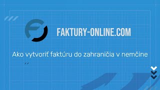 Ako vytvoriť faktúru v nemčine