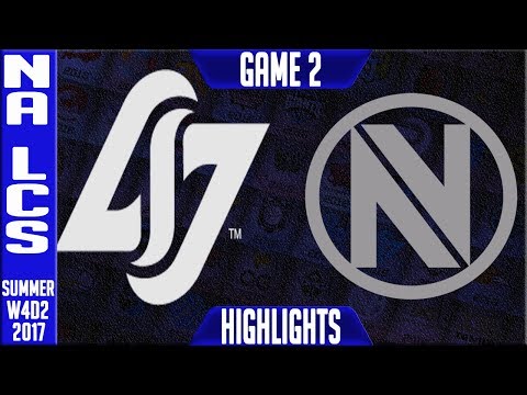 CLG vs Team Envy Highlights Game 2 | NA LCS Week 4 Summer 2017 | CLG vs NV G2