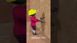 Gugu Gaga And Scary Teacher Are Drilling 😅 