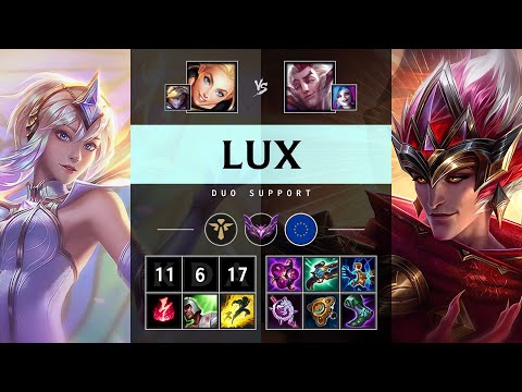 Lux Support vs Rakan: Triple Kill, Unstoppable - EUW Master Patch 14.23