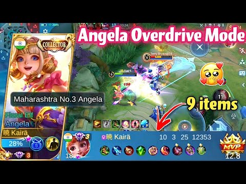 TOP GLOBAL ANGELA in OVERDRIVE MODE with MAGE BUILD!😍🔥