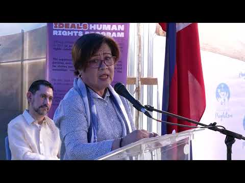 De Lima on the first commemorative shrine for EJK victims