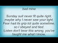 Hot Water Music - Sunday Suit Lyrics