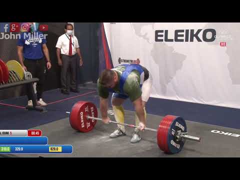 Francesco Pelizza - 13th Place 835kg Total - 120+kg Class 2021 IPF World Open Classic