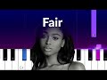Normani - Fair  (Piano Tutorial)