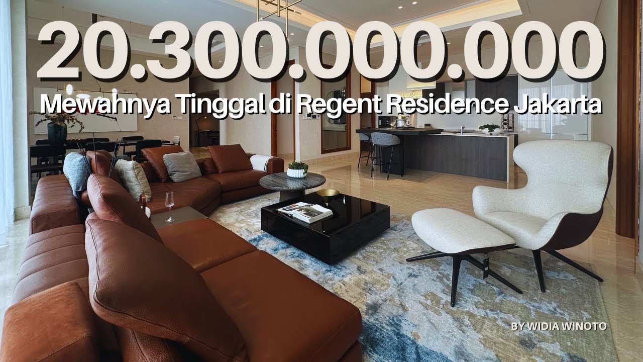 Dijual Apartemen 3 Kamar Disain Moie Haus di Regent Residences Jakarta