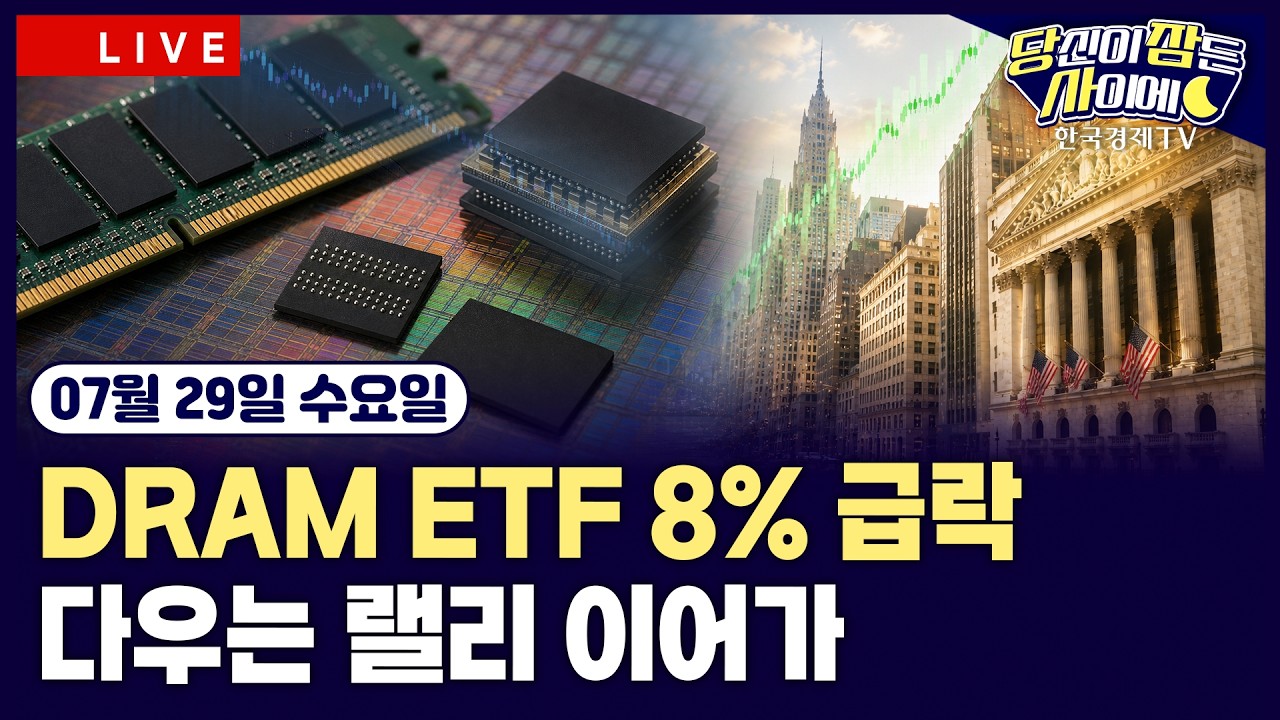 [🔴07/29 #당잠사] 반도체 나홀로 약세…다우 랠리 이어가 | 미-이란 군사행동 중단…국제유가 급락 | 애플,