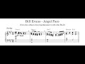Bill Evans - Angel Face - Piano Transcription (Sheet Music in Description)