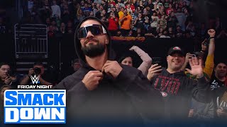 Cody Rhodes stands his ground during Bloodline set up, Jey Uso, Seth Rollins emerge through crowd