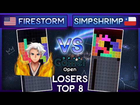 VTT Comet Open - FireStorm Vs. SimpShrimp - Losers Top 8 TETR.IO Tournament