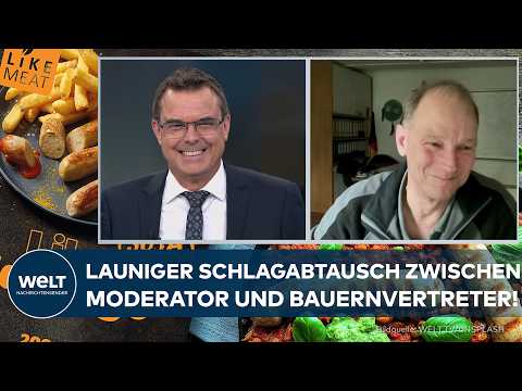 Video Thumbnail: FLEISCHERSATZ: Schlagabtausch um die vegane Wurst! – EU-Diskussion führt zu Lacher im Studio