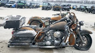 Download lagu FULL RESTORATION BURNED HARLEY DAVIDSON: From Wreck to New Motorcycle! mp3