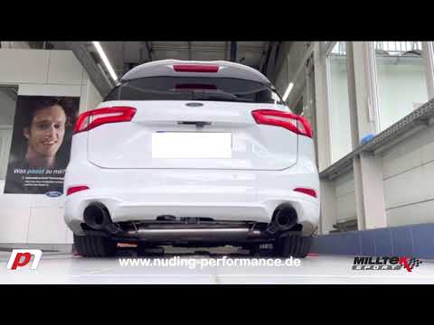 Focus ST MK4 Turnier - Milltek Sportauspuffanlage ab Kat mit Mittelschalldämpfer mit ECE Zulassung.