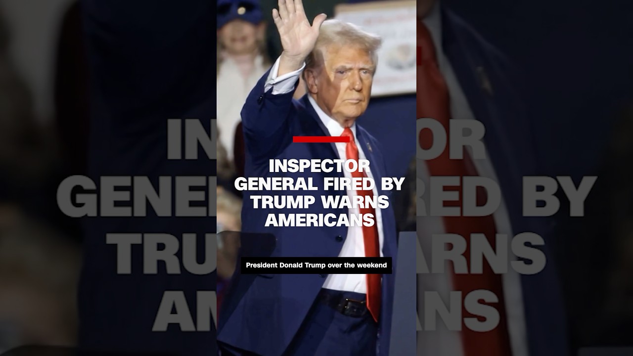 Inspector general fired by Trump warns Americans