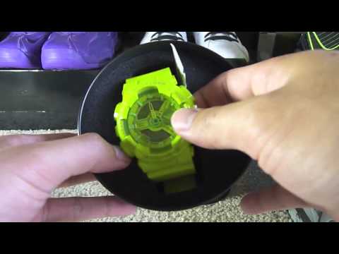hyper colors G-Shock GA110B-3 Lime Green Unboxing